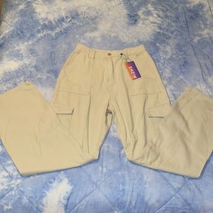 Beige Cargo Pants